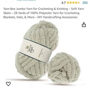 Yarn Bee Jumbo Yarn for Crocheting & Knitting 4 skeins